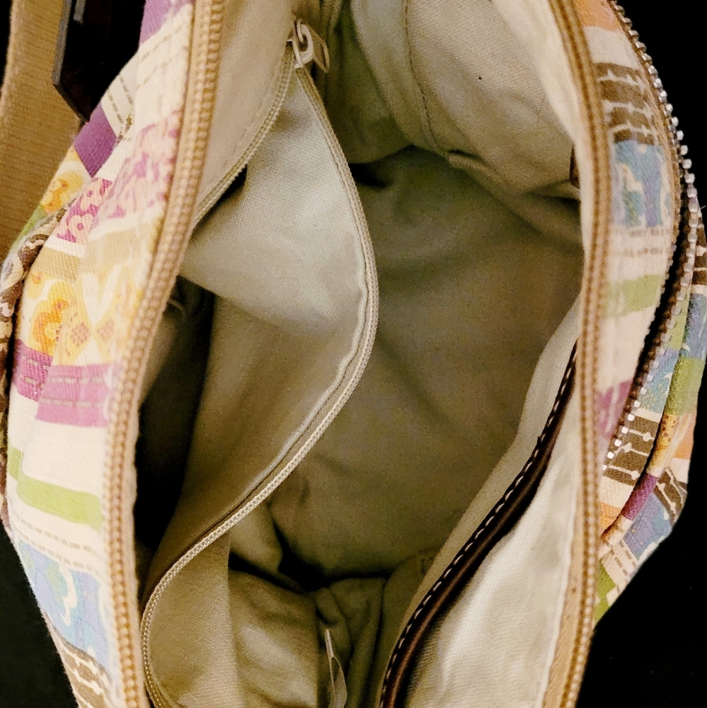 Fossil Multi Pattern Canvas Crossbody Bag - image 3